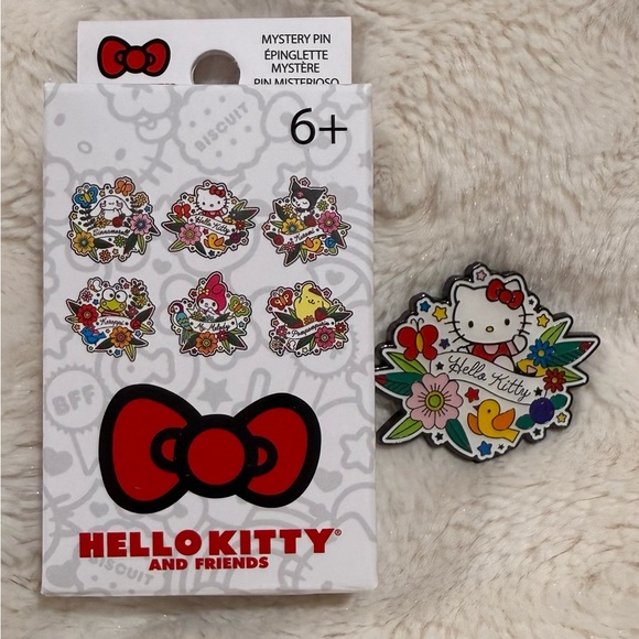 Hello Kitty Accessories - Loungefly Hello Kitty And Friends Tattoo Blind Box Enamel Pin